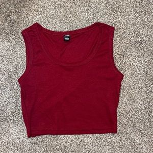 Maroon crop top